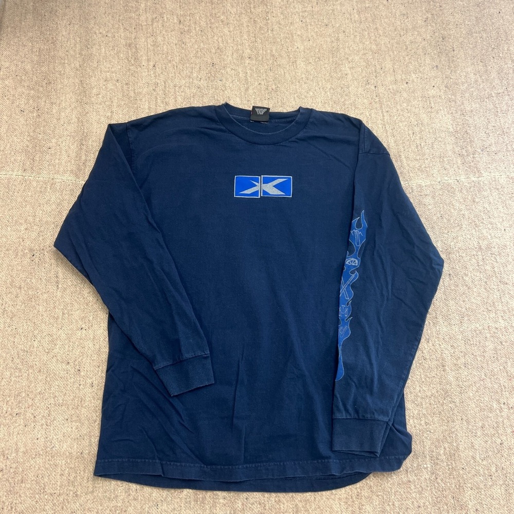 Vintage Winter X Games Shirt Mens XL‎ Blue 1990s Long Sleeve USA